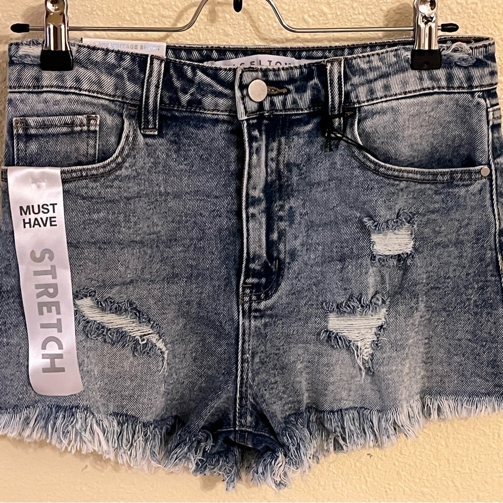 Ripped Jean shorts